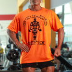 GOLDS GYM 골드짐  G6115 베이직 조 티셔츠 라이트블루 트레이닝 웨어 : 메종드재팬
