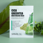 나나리 시카 녹차 모이스처라이징 마스크 10매 피부진정 피부생기 기능성마스크 : 이디아 코스메틱