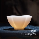 [다도 다기] 예향원 순수공 전통가마 옥백자 매화배 옥란배 찻잔 C-5333 : 예향원