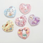 H0114 캐릭터 데코덴파츠 하트 모양 6종 : 반달이네집