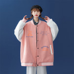 AOULS 아울스 우먼 빅 루즈핏 베어 스포츠 베이스볼 점퍼 G6805 : JoonieMarket