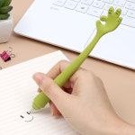 손가락 검정 볼펜 유성 학생볼펜 : 나인조이