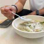1+1 스텐 우동 숟가락 쌀국수 라면 마라탕 숟가락 스푼 긴손잡이 : 캐슬주방