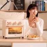 스텐 오븐형 에어프라이어 13L 소형 에어 후라이기 미니 에어 프라이 후라이 글라스 스팀 : 직구퀸즈