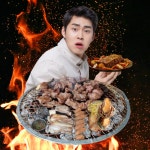 조개구이 맥반석석쇠 캠핑 그리들 연탄 가정용 그릴 화로 조선 화덕 개인 난로 세상 코펠 : 엘와이컴퍼니