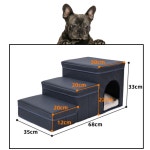 유스펫 수납형 강아지계단 3단 침대계단 : 유스펫