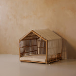 우도 라탄 강아지집 (+ 바닥쿠션 천막 포함) : 반려도