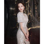 이브닝 드레스 스팽글 숙녀복 생일파티 주인공 연회 인어 호스트 피아노연주회 원피스 방송 : 친한언니마켓
