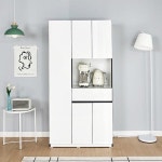 냉장고장홈바 수납장 900 리폼 제작 김치냉장고장 자리수납장 오브제 냉장고붙박이장 화이트 : 그린엘리펀트