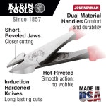 Klein Tools J200028 J200028 플라이어 대각선 커팅 플라이어는 짧은 턱 베벨 커팅 엣지 : 치치토다