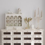 컵장식장 빈티지그릇장 미니찬장 화이트그릇장 : 도도 글로벌마켓