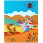 종이접기 환경게시판-참새와 허수아비 933525 : 티처빌