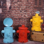 소화전 쓰레디통 카페 감성 야외 대형 레트로 휴지통 : MOA 직구대행