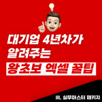 [전자책]대기업 4년차가 알려주는 왕초보 엑셀 실무마스터 패키지 : 리얼엑셀