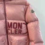 23FW 몽클레르 키즈 Abbaye 아바예 다운 패딩 자켓 핑크 블랙 화이트 1A00050 5963V : 베베밀란