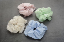 트윙클 솜사탕 라인 대왕헤어슈슈 2p 세트 헤어악세사리 곱창밴드 고급진 3040 머리끈 : 핸날