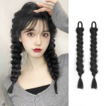 가발매니아 트윈 땋은 머리 가발 여자 가채 붙임 부분 헤어 피스 : 주빌리데이