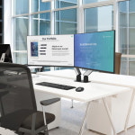 카멜마운트 GDA3D 듀얼 디자인 커브드 와이드 모니터 거치대 모니터암 : 카멜마운트