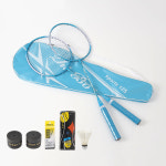 굿플레이 배드민턴 라켓 2p세트(블루) 배드민턴채 : -올인원-