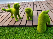 강아지 모형 카페 테라스 인테리어 장식 인형 이끼 인조잔디 실내 전원주택 : 이슬담은 옥상정원