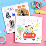 동화책 만들기 무지 미니북 나만의 그림책 포토앨범 스크랩북 꾸미기 5P,10P 10권 : 퍼니 팩토리
