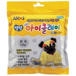 아모스 탱탱아이클레이 110g 흰색 : 개미문구몰