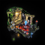 [레고MOC]정글의 유적 LED 판타지 사원 디오라마 개인창작 호환 카페 인테리어 : 조이통