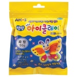 아모스 탱탱아이클레이 50g 흰색 : 개미문구몰
