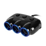 3JR QC3.0 차량용 고속 충전기 USB 2포트 시거소켓 2구 휴대폰 멀티 시거잭 : 주식회사지엔이테크