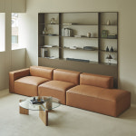 아이데뉴 모데라토 천연면피 가죽 모듈 소파 3인용 : IDENEW