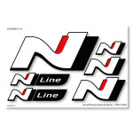 현대N 로고 스티커SET HYUNDAI N : STEA DECALSHOP