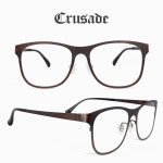 크루세이드 안경 C4564 가벼운 얇은 사각 안경테 빈티지 안경 : 로얄패션광학