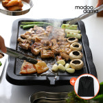 국산 강력 코팅 불판 사각 구이판 중 삼겹살 고기 구이팬 가정용 업소용 캠핑 : 모두담아