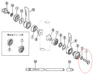 Shimano 부품 Y64333300 SL-7401 픽싱 볼트 M5 : 바이크히어로