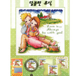 [십자수도안] SR 달콤한휴식 18x18cm : 더십자수