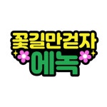 꽃길만걷자 신성 황영웅 손태진 에녹 불타는트롯맨 콘서트 네임핀 이름표 명찰 머리띠 굿즈 : 펠리스페이퍼