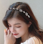 머리띠 헤어밴드 진주 웨딩 : J2 Cosmos