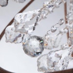 빈티지 크리스털 샹들리에 교회 거실 조명 중세 세기 소박한 촛불 샹들리에 글로브 새장 LED 조명 : Tiyai 102