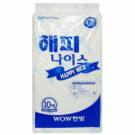 한빛산업 강아지용 해피 나이스 패드 초대형 10매 배변용품 배변패드 5개 : 월드원
