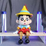 피노키오 짱구는 못말려 피규어 장난감 인형 굿즈 풀컬러 신짱 18cm Shinchan : 도도몬