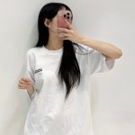 남녀공용 어센틱 레터링 반팔티 : 델라지니