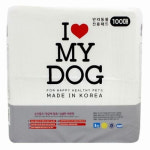 퍼스트코 강아지용 아이러브마이독 절약형 패드 100매 배변용품 배변패드 8개 : 월드원