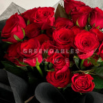 [전국당일배송] 생화 장미꽃다발 빨간장미 서른송이블랙 기념일 축하 꽃선물 꽃배달 : 그린게이블즈플라워