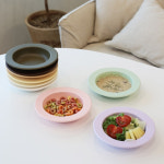 멜라민 파스타 볼 어린이 디저트 브런치 접시 키즈 카페 딥 플레이트 : 모드니하우스