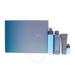 Perry Ellis 360 by for Men - 4개 선물 세트 EDT 스프레이 3.4oz, 데오도라이징 바디 6.8oz, 샤워 젤 3.0oz, 0.25 : 샤인앤럭스