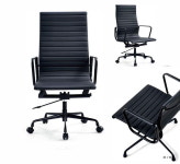 명품 오피스 인테리어 가죽 알루미늄 회의실 eames chair 블랙보스톤하이체어ONE : MISTERINUS