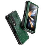갤 겔럭시 Z폴드 fold 폴드3 폴드4 폴드5 카본라인 충격방지 하드 폰케이스 : 그린-나래