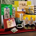 전남 완도산 완도명가 알뜰종합세트 1호(돌김 건미역 다시마 구이김 김자반 멸치) : 네이처다이브