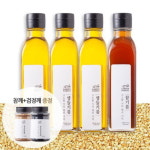 우리농산 오일 세트 고소한기름 생들기름180ml x 3개+고소한 참기름 180ml 180ml+ 증정 참깨 100g+ 검정깨 100g 1개 : 가성비 대용량... 