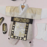 H5674 봉황금박 왕세자 철릭 골드 베이지 남아한복(1-8세) : 한설한복